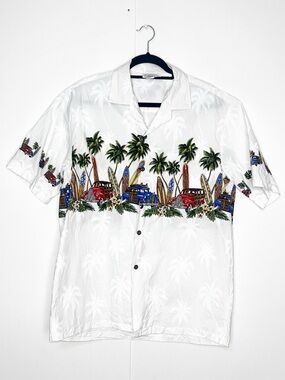 Pacific Legend Men’s Hawaiin Button Down Shirt